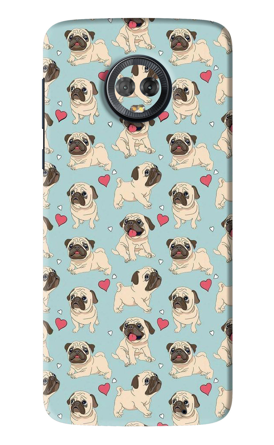 Pug Dog Motorola Moto G6 Back Skin Wrap