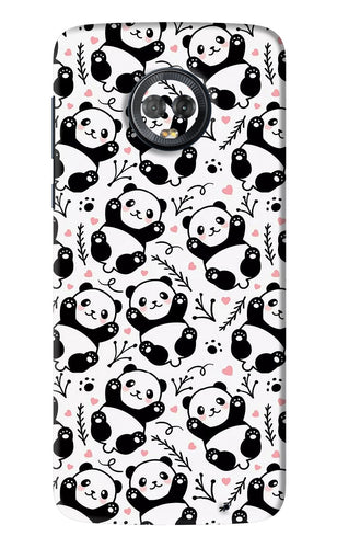 Cute Panda Motorola Moto G6 Back Skin Wrap