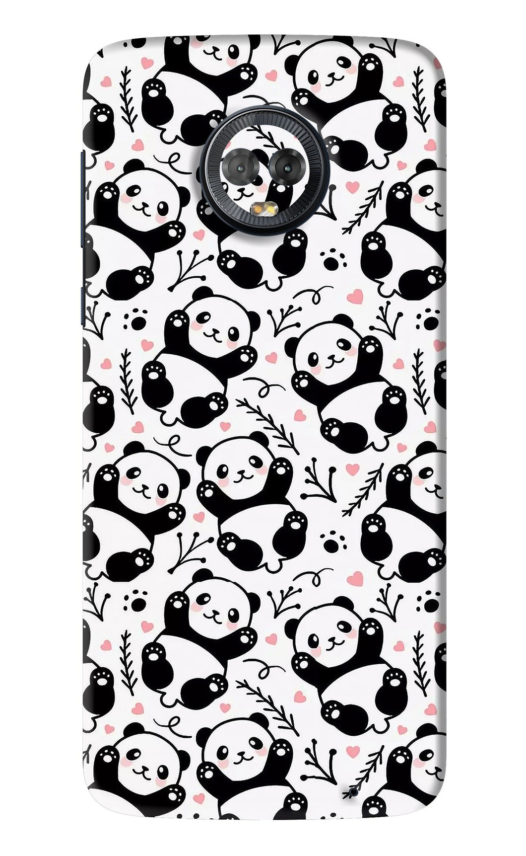 Cute Panda Motorola Moto G6 Back Skin Wrap