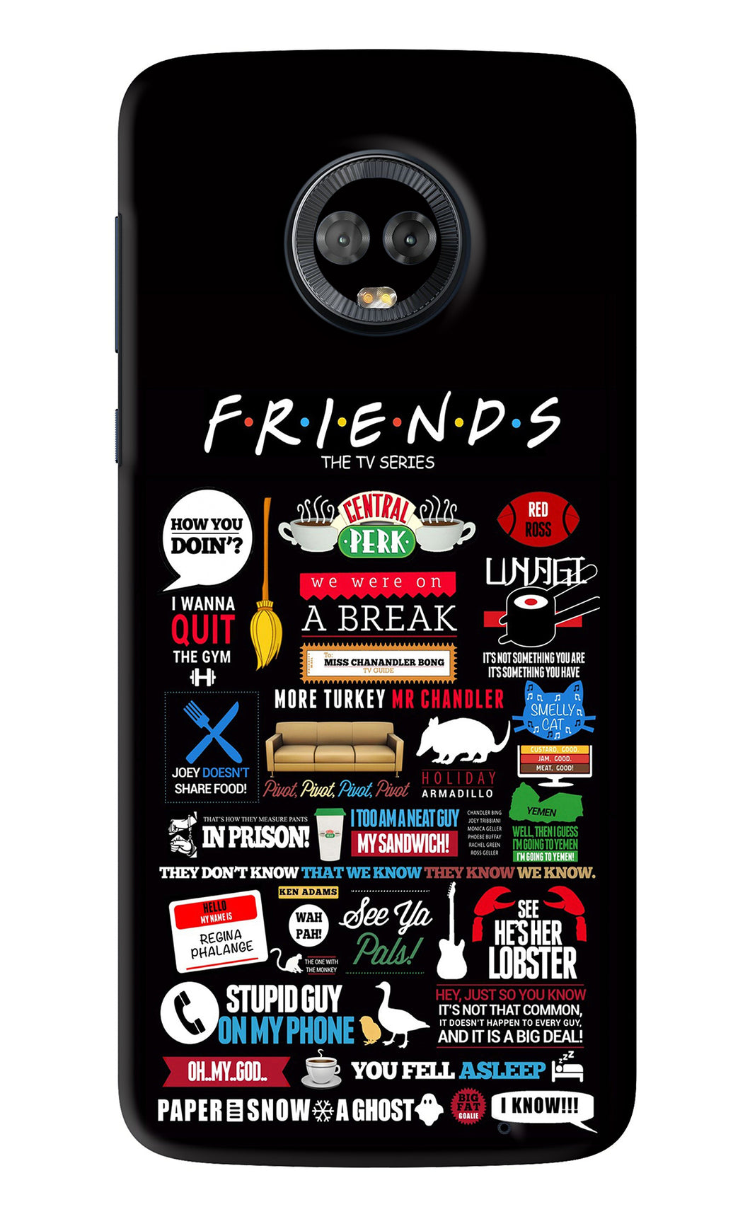FRIENDS Motorola Moto G6 Back Skin Wrap