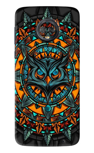 Angry Owl Art Motorola Moto G6 Back Skin Wrap