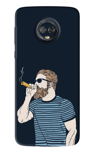 Smoking Motorola Moto G6 Back Skin Wrap