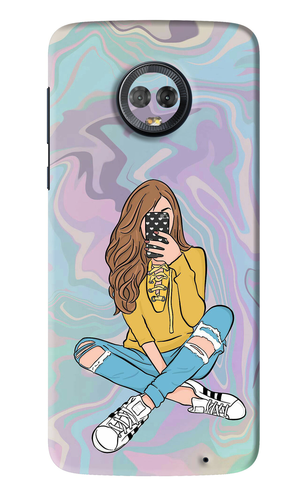 Selfie Girl Motorola Moto G6 Back Skin Wrap