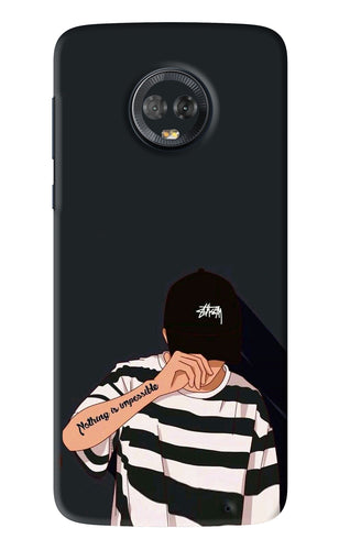 Aesthetic Boy Motorola Moto G6 Back Skin Wrap