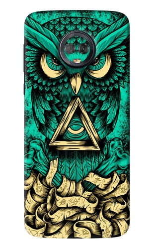Green Owl Motorola Moto G6 Back Skin Wrap