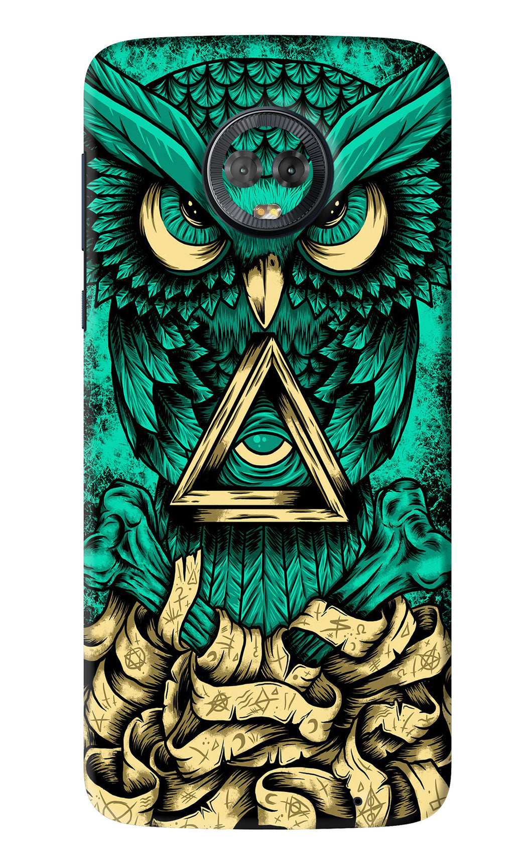 Green Owl Motorola Moto G6 Back Skin Wrap