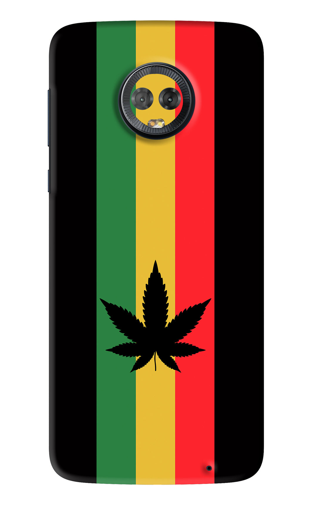 Weed Flag Motorola Moto G6 Back Skin Wrap