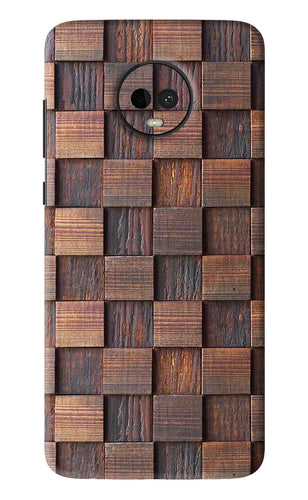 Wooden Cube Design Motorola Moto G7 Back Skin Wrap