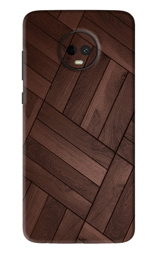 Wooden Texture Design Motorola Moto G7 Back Skin Wrap
