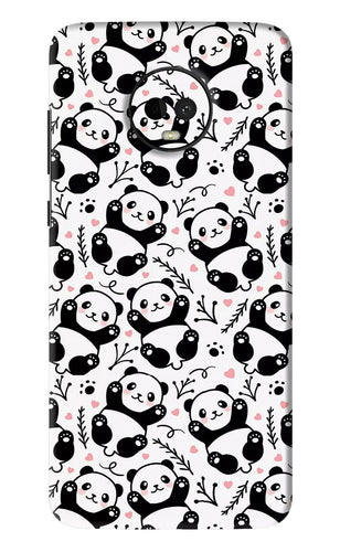 Cute Panda Motorola Moto G7 Back Skin Wrap