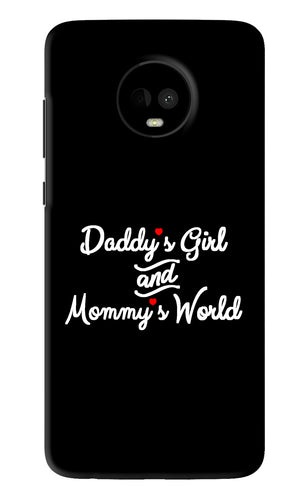 Daddy's Girl and Mommy's World Motorola Moto G7 Back Skin Wrap