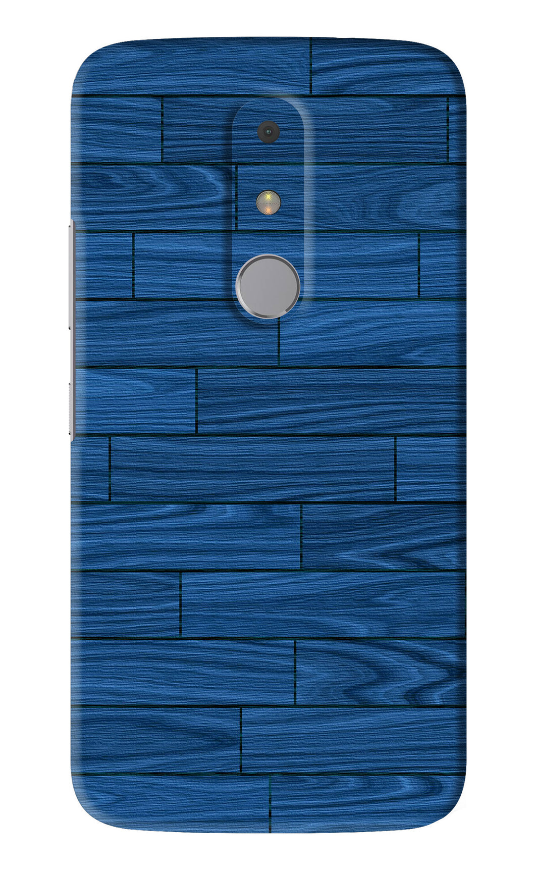 Blue Wooden Texture Motorola Moto M Back Skin Wrap