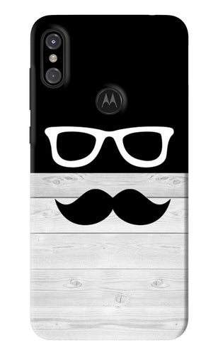 Mustache Motorola Moto One Power Back Skin Wrap
