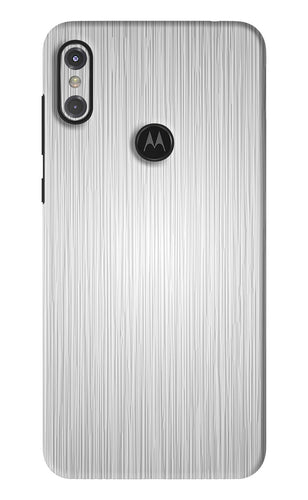 Wooden Grey Texture Motorola Moto One Power Back Skin Wrap