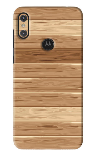 Wooden Vector Motorola Moto One Power Back Skin Wrap