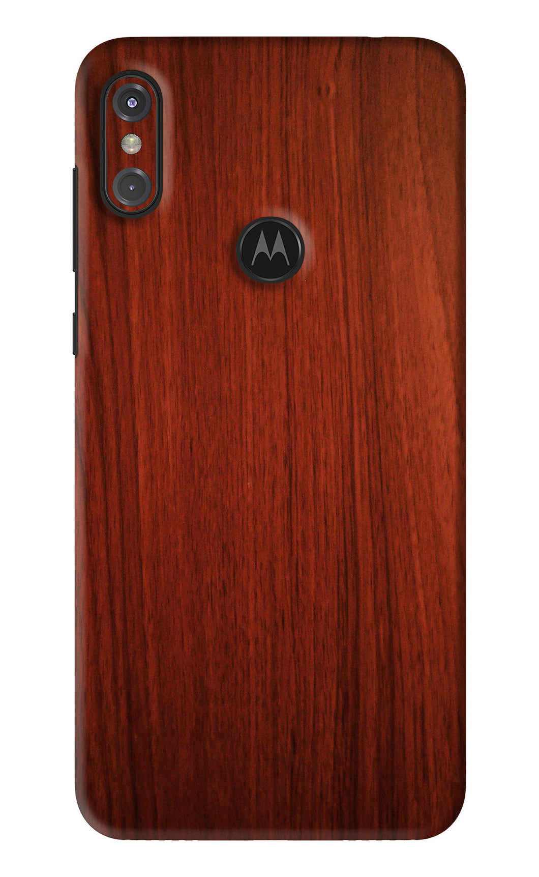 Wooden Plain Pattern Motorola Moto One Power Back Skin Wrap