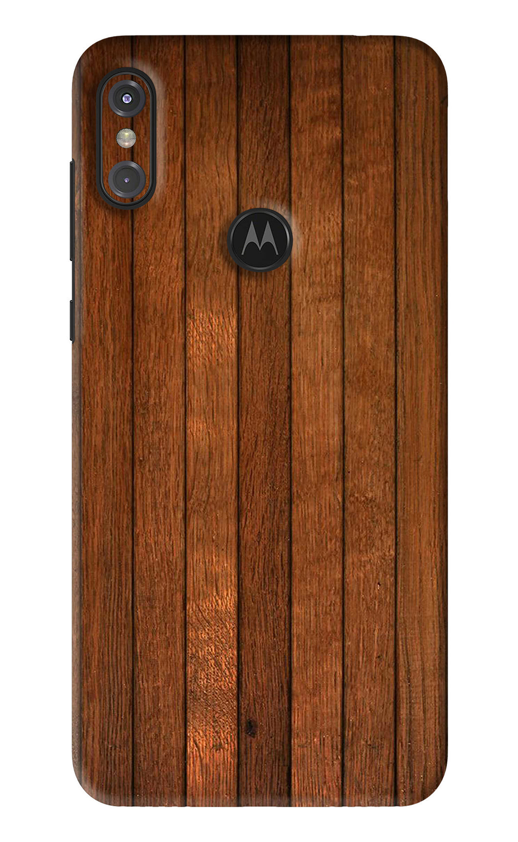 Wooden Artwork Bands Motorola Moto One Power Back Skin Wrap