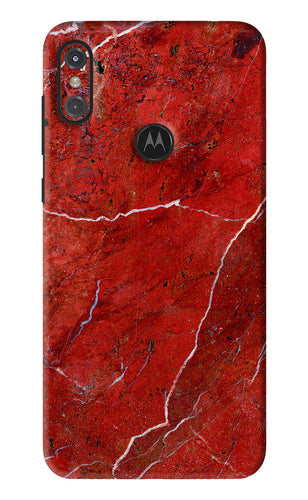 Red Marble Design Motorola Moto One Power Back Skin Wrap