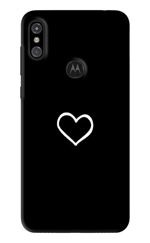 Heart Motorola Moto One Power Back Skin Wrap