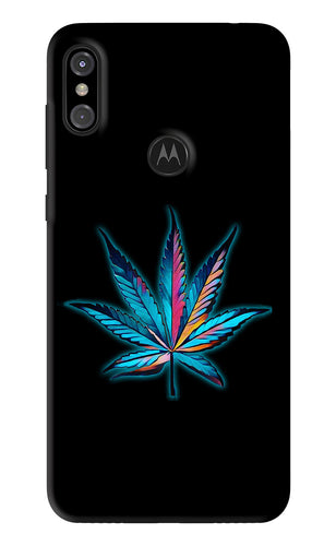 Weed Motorola Moto One Power Back Skin Wrap