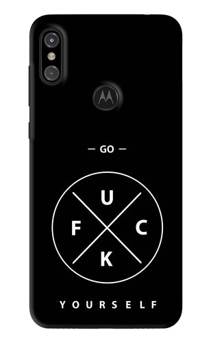 Go Fuck Yourself Motorola Moto One Power Back Skin Wrap