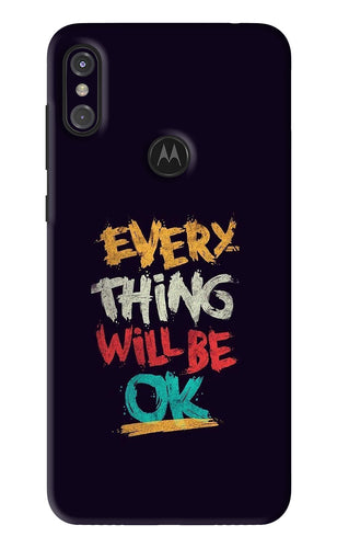 Everything Will Be Ok Motorola Moto One Power Back Skin Wrap