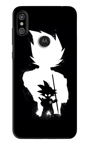 Goku Shadow Motorola Moto One Power Back Skin Wrap