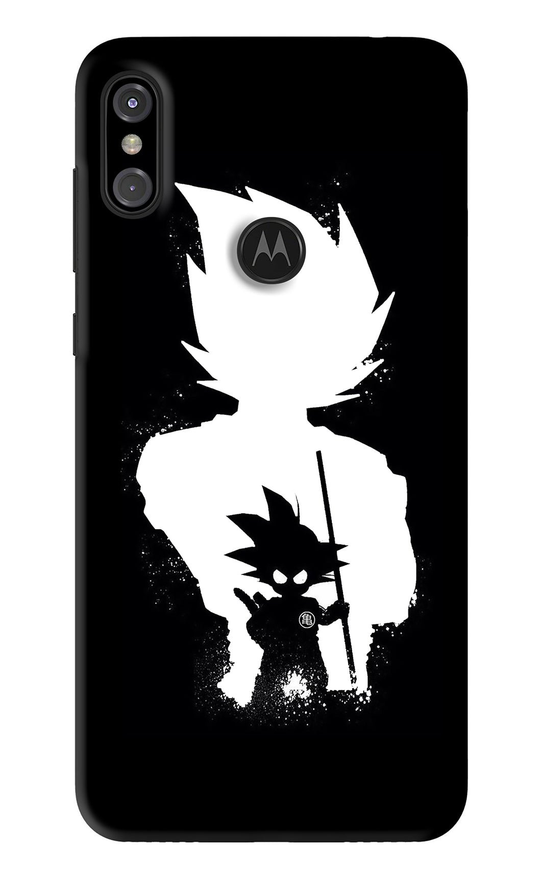 Goku Shadow Motorola Moto One Power Back Skin Wrap