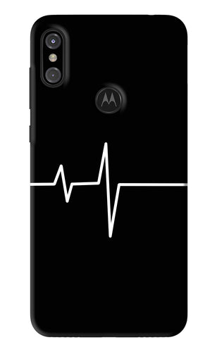 Heart Beats Motorola Moto One Power Back Skin Wrap