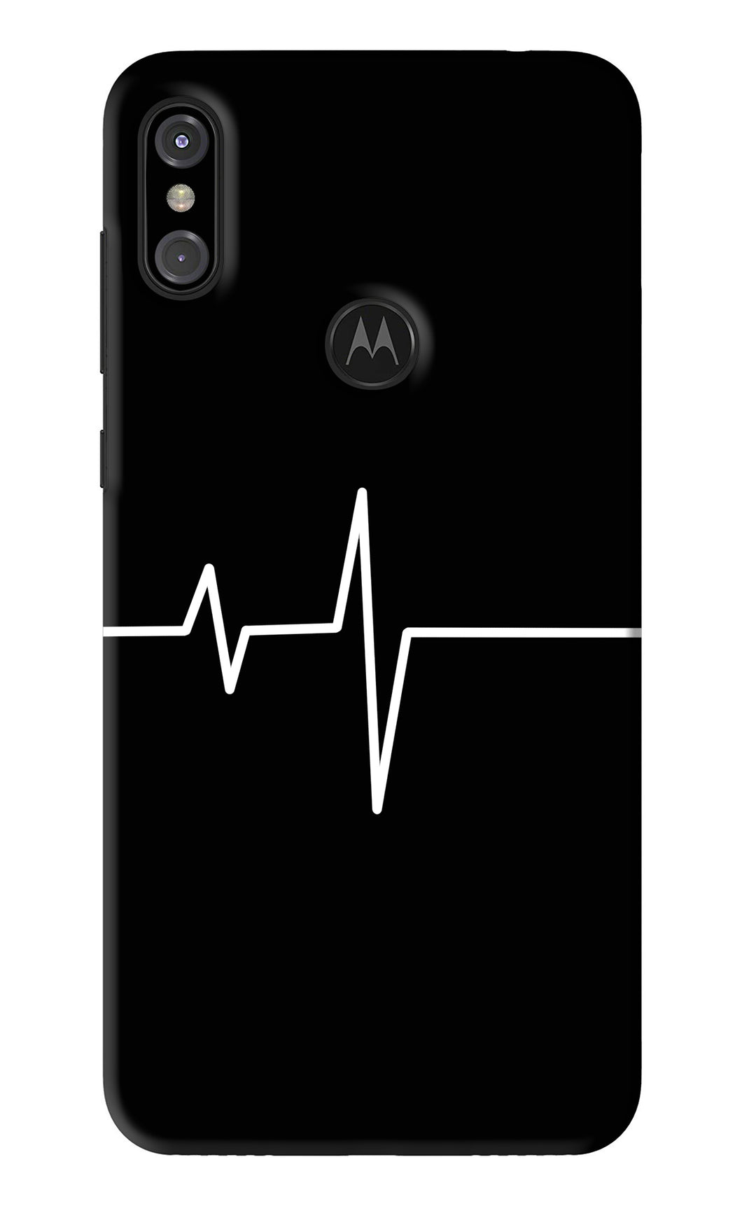 Heart Beats Motorola Moto One Power Back Skin Wrap
