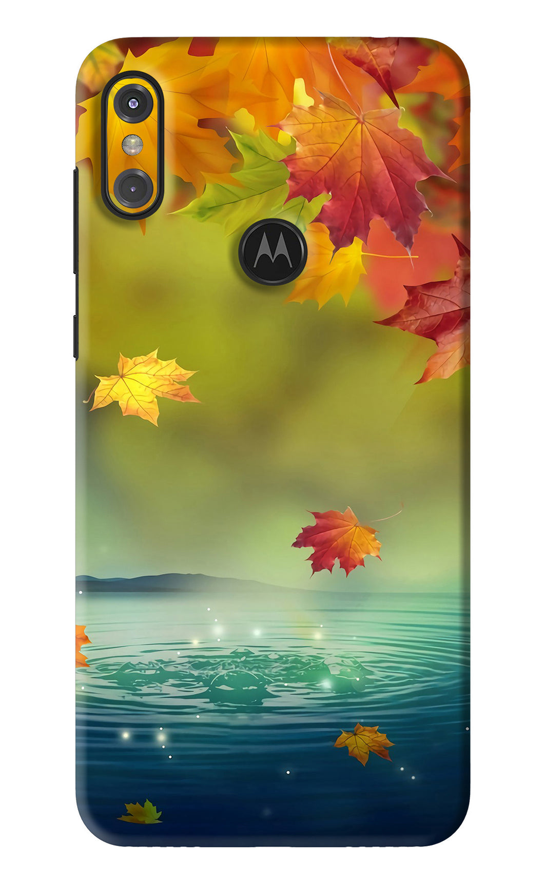 Flowers 1 Motorola Moto One Power Back Skin Wrap
