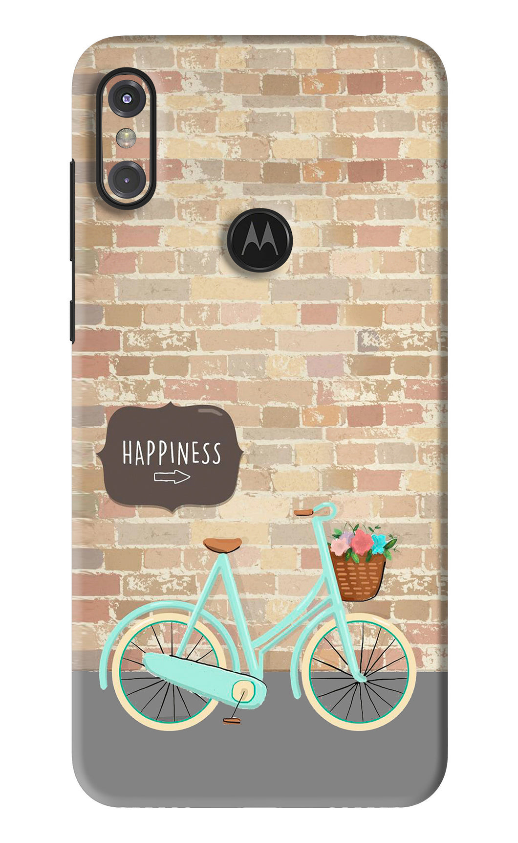 Happiness Artwork Motorola Moto One Power Back Skin Wrap