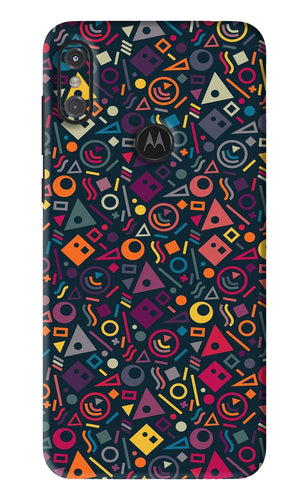 Geometric Abstract Motorola Moto One Power Back Skin Wrap