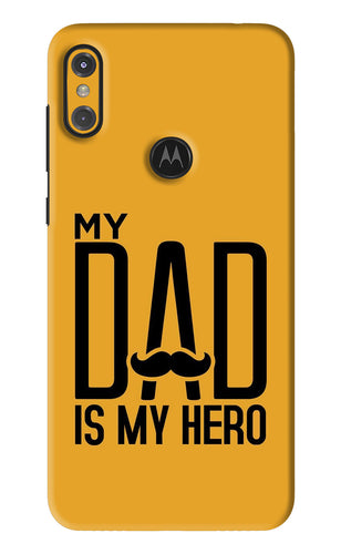 My Dad Is My Hero Motorola Moto One Power Back Skin Wrap