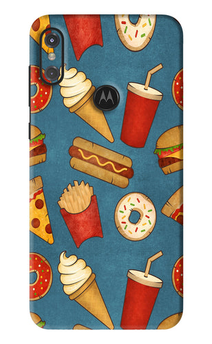 Foodie Motorola Moto One Power Back Skin Wrap