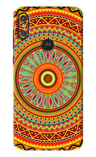 Mandala Pattern Motorola Moto One Power Back Skin Wrap