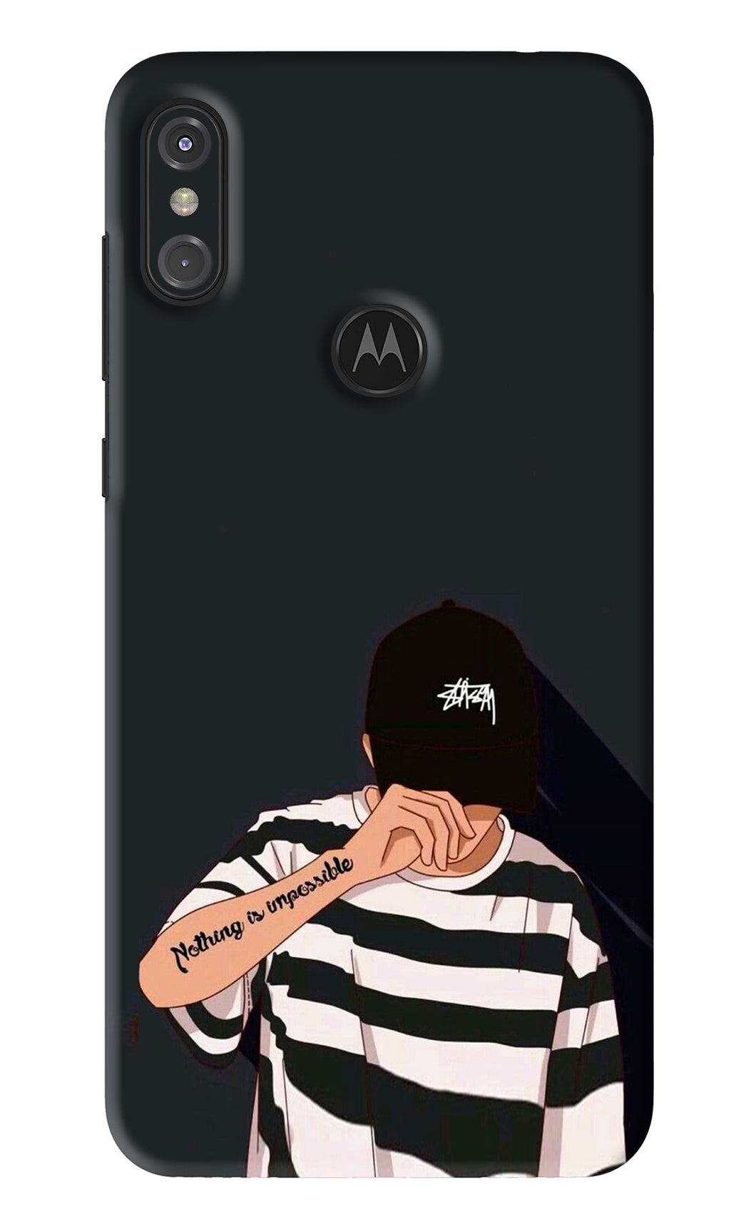 Aesthetic Boy Motorola Moto One Power Back Skin Wrap