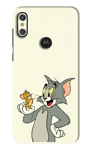 Tom & Jerry Motorola Moto One Power Back Skin Wrap