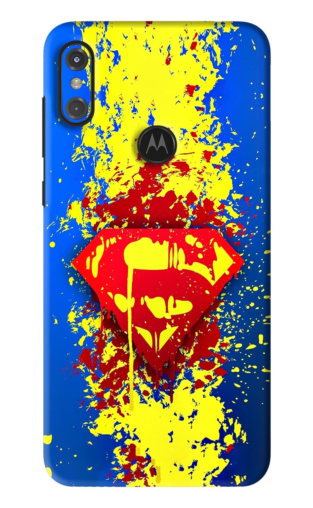 Superman logo Motorola Moto One Power Back Skin Wrap