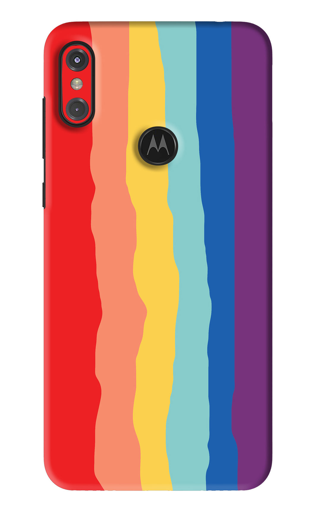 Rainbow Motorola Moto One Power Back Skin Wrap