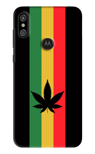 Weed Flag Motorola Moto One Power Back Skin Wrap