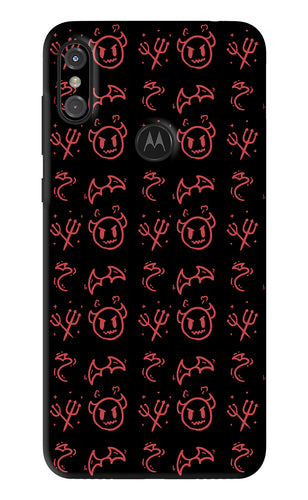 Devil Motorola Moto One Power Back Skin Wrap