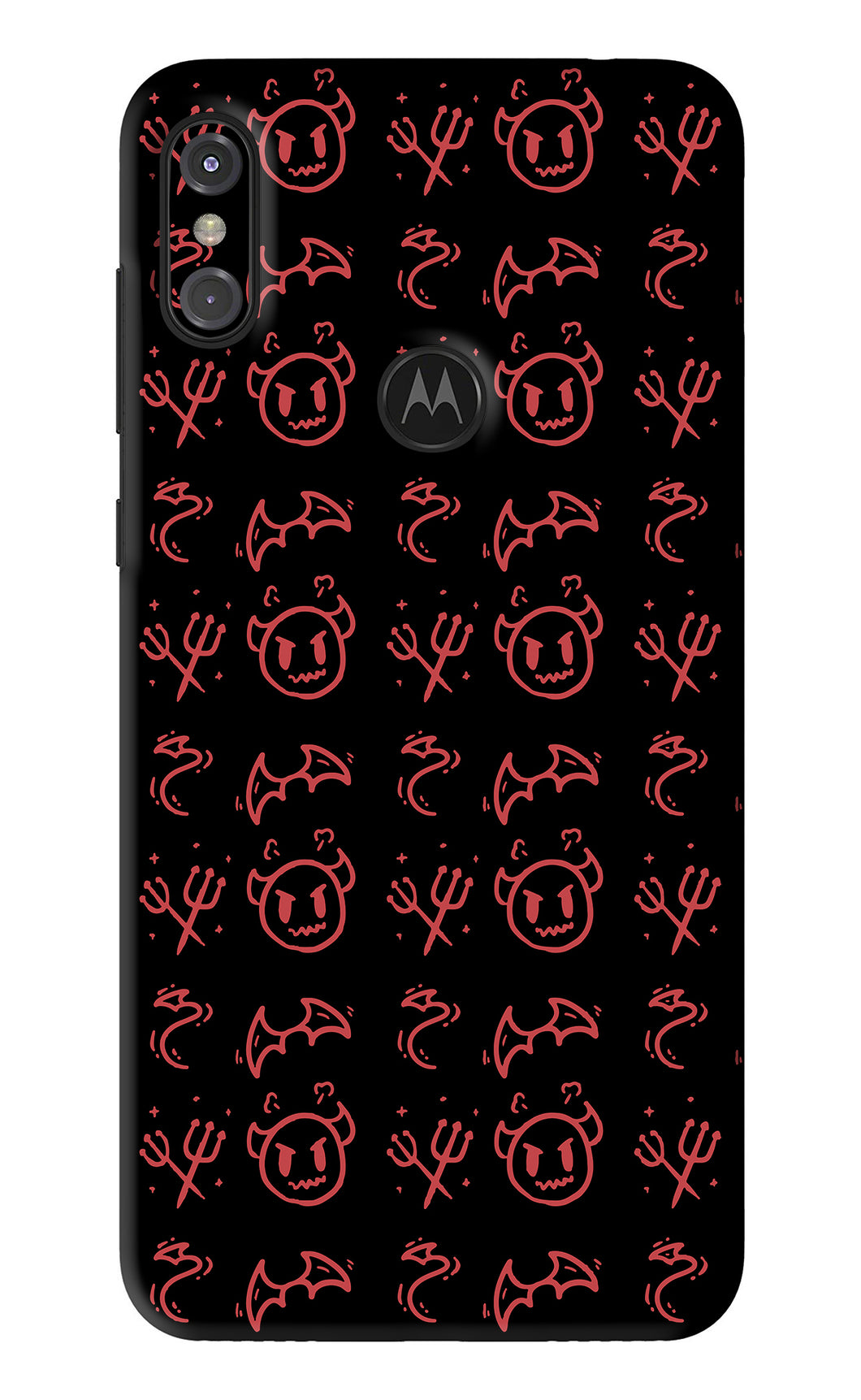 Devil Motorola Moto One Power Back Skin Wrap