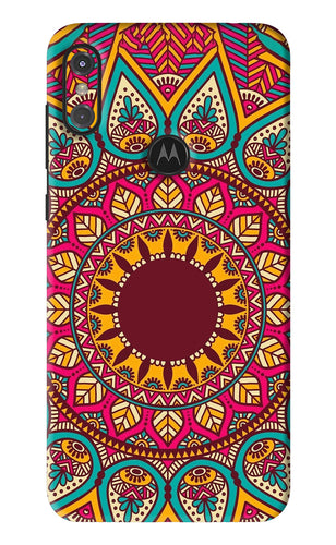 Mandala Pattern 1 Motorola Moto One Power Back Skin Wrap