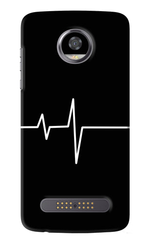 Heart Beats Motorola Moto Z2 Play Back Skin Wrap
