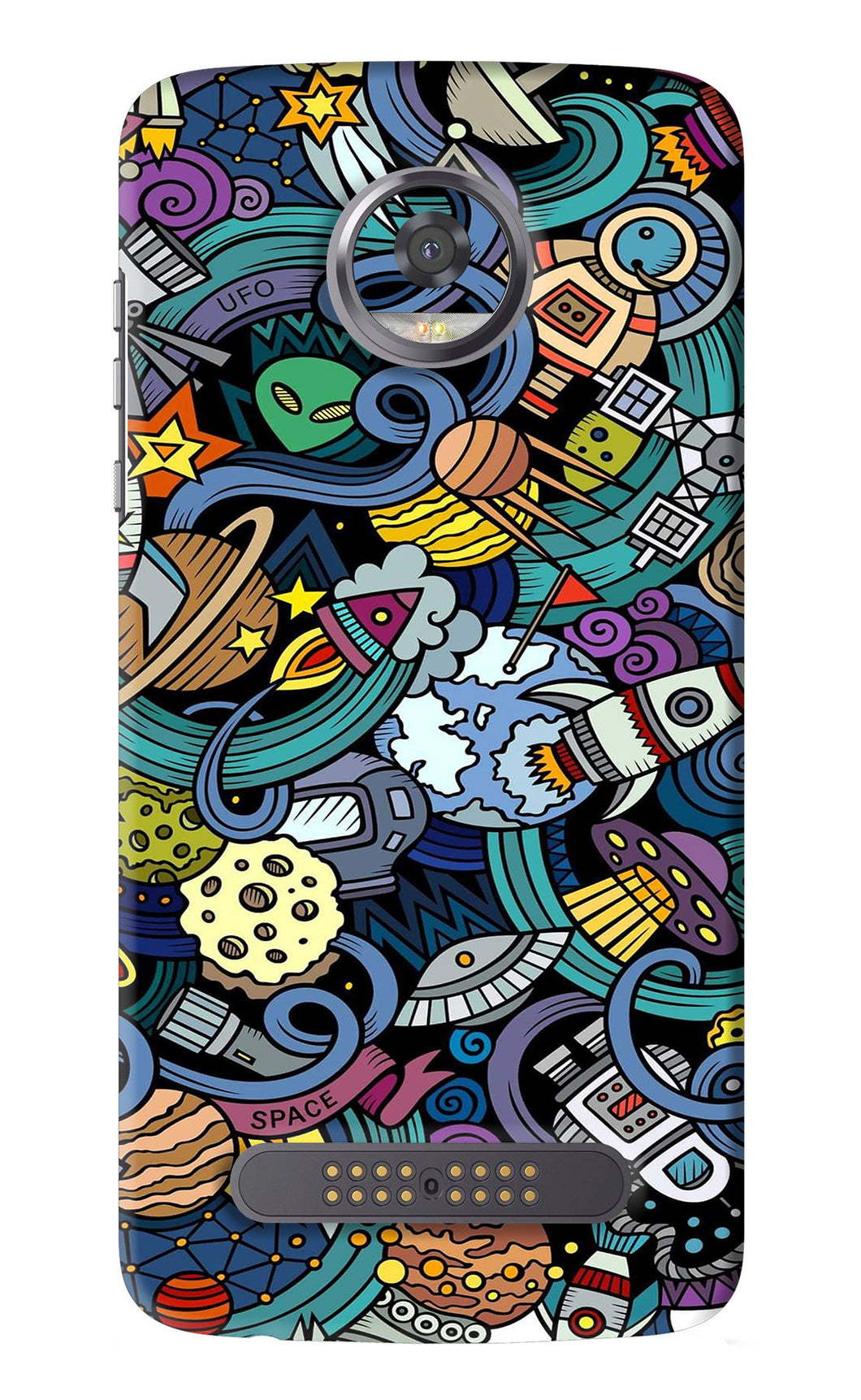 Space Abstract Motorola Moto Z2 Play Back Skin Wrap