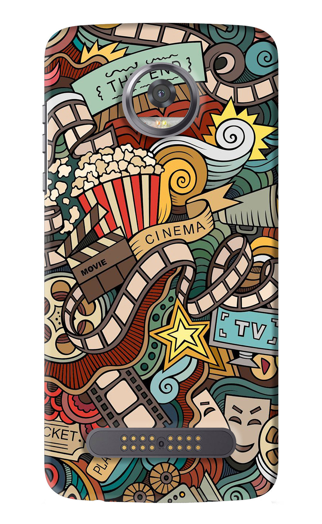 Cinema Abstract Motorola Moto Z2 Play Back Skin Wrap