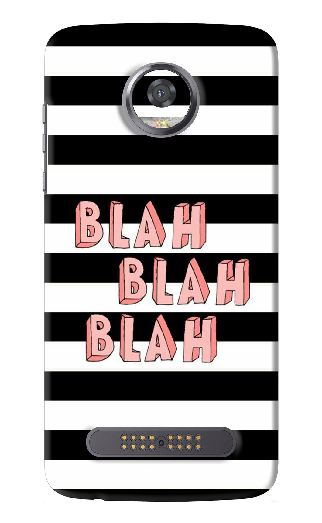 Blah Blah Blah Motorola Moto Z2 Play Back Skin Wrap