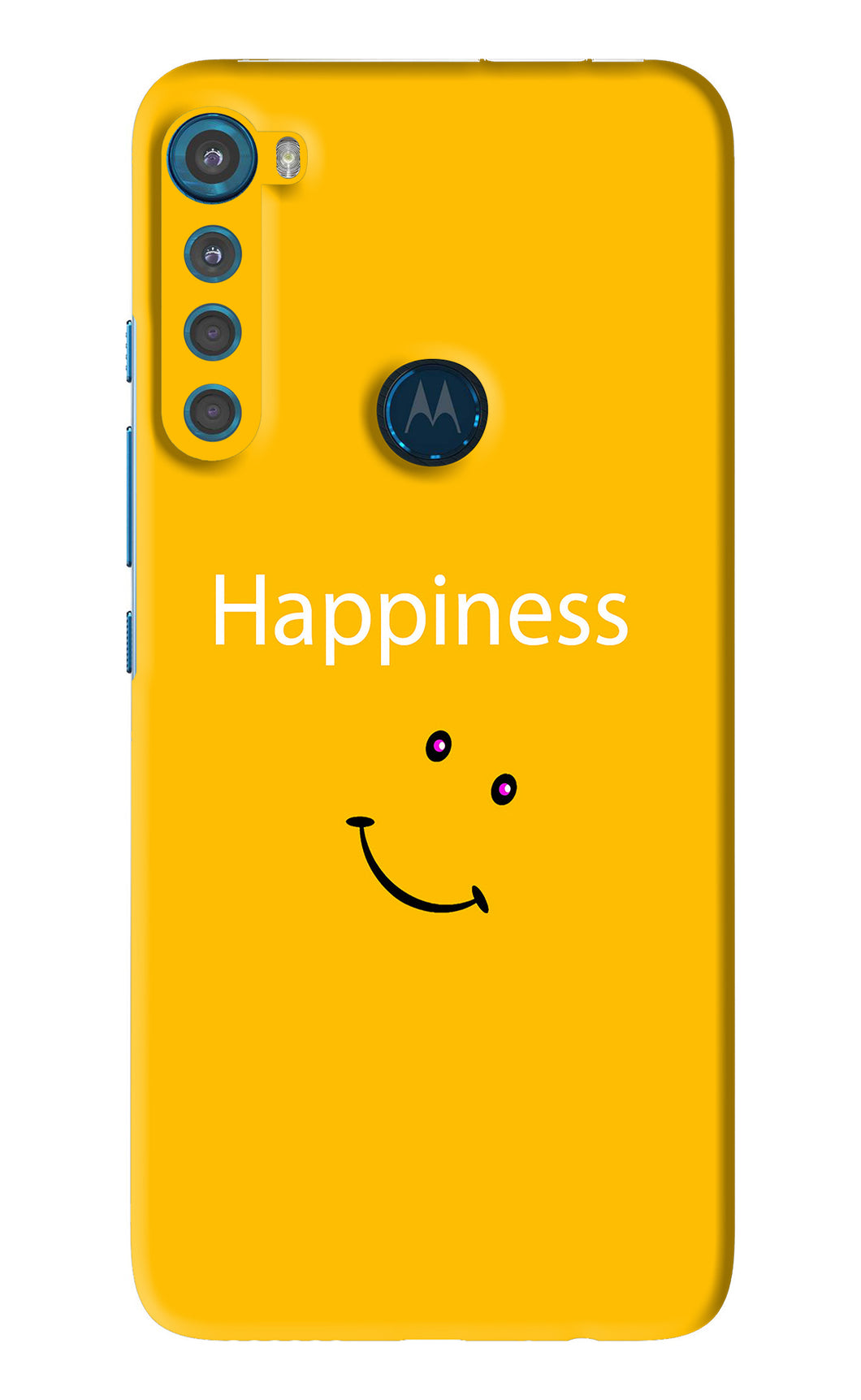 Happiness With Smiley Motorola Moto One Fusion Plus Back Skin Wrap