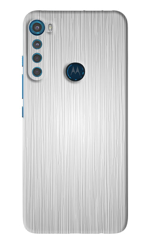 Wooden Grey Texture Motorola Moto One Fusion Plus Back Skin Wrap